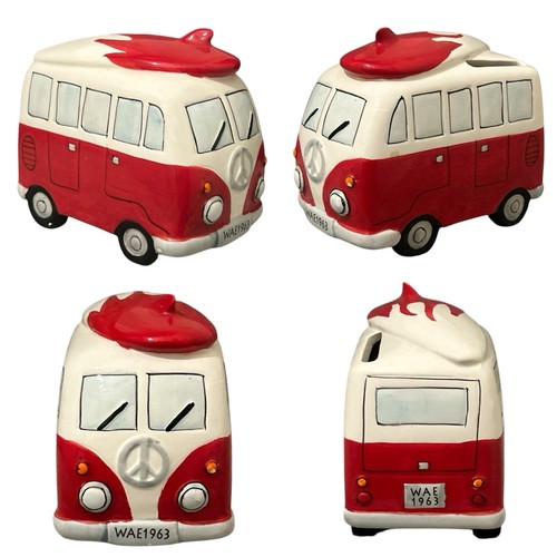Novelty red camper van - vw,