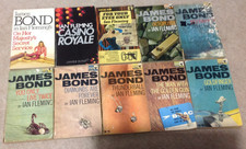 IAN FLEMING JAMES BOND 007 BOOKS X 10