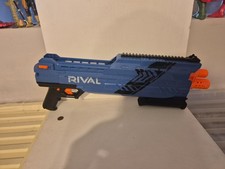 Nerf Atlas Rival XVI-1200 Shotgun Blaster Gun, No Clip Magazine, Blue Team