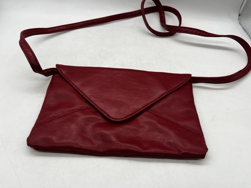 Atmosphere red faux leather