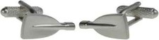 Rowing Oars Cufflinks Silver