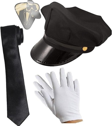 Chauffeur 3pc set cap blk - 3pc, (cap,