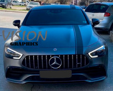Mercedes Car Bonnet Roof and Boot Stripes Vinyl Decal Racing AMG Sport Sticker