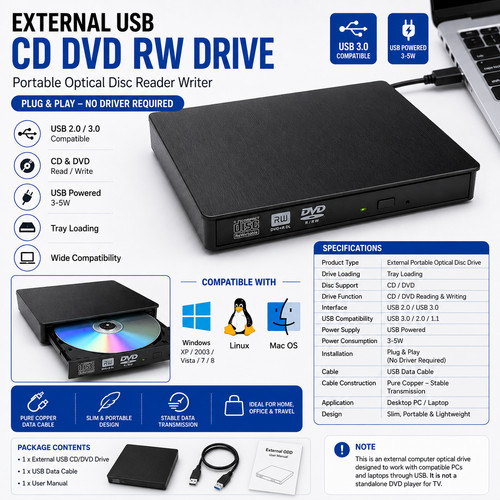 Slim external dvd - external, drive