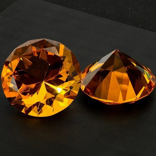 Crystal diamond paperweight - crystal,