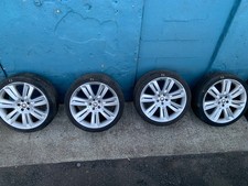 JAGUAR XK XKR 20" NEVIS SUPERCHARGED STAGGERED ALLOY WHEELS SILVER SET OF 4