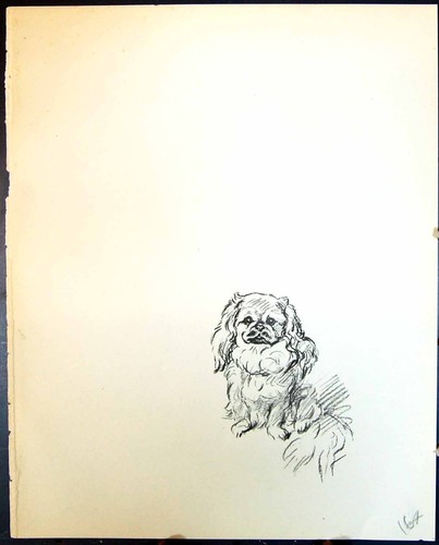 Original old vintage print - original,