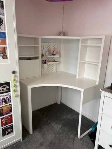 Ikea micke white corner - white, desk