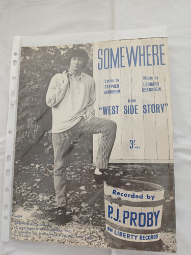Sheet music j proby - sheet, p.j.proby