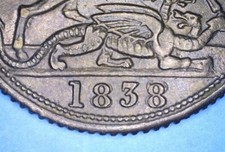 1838 RARITY-3 REPUNCHED DATE