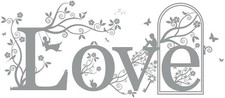 Love quote vinyl - love, wall