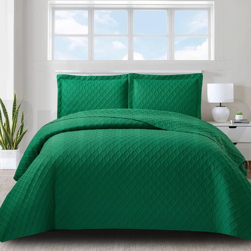 Quilted throw 3piece - throw, bedspread