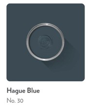 FARROW & BALL PAINT  SAMPLE 10ML - HAGUE BLUE # 30 ESTATE EMULSION 