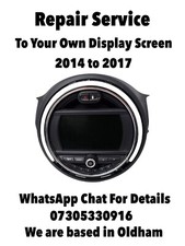 MINI COOPER 2014-2017 RADIO SAT NAV MEDIA UNIT LCD DISPLAY SCREEN REPAIR SERVICE