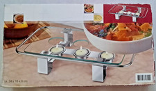 Chrome Glass Tray Food Warmer