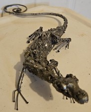 Metal Lizzard Sculpture by Ulric Steiner 2001