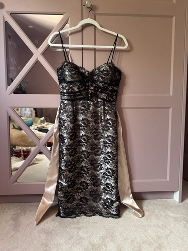 Ariella black lace mini dress - ariella,