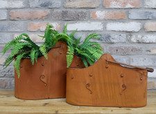 Set of 2 Large Vintage Aged