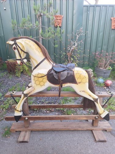 Vintage large wooden - large, rocking