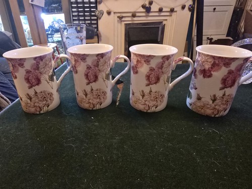Creative tops floral mugs - creative, x4