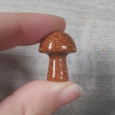 Goldstone - Mushroom (Crystal, Mineral, Carving, Gemstone, Healing)