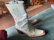 Retro 80s Cowboy Boots,light