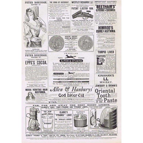 Victorian adverts evening - victorian,
