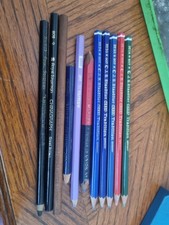 Vintage Staedtler, Chinagraph, Master, Italfila, Wolf's, Utility Colour Pencils