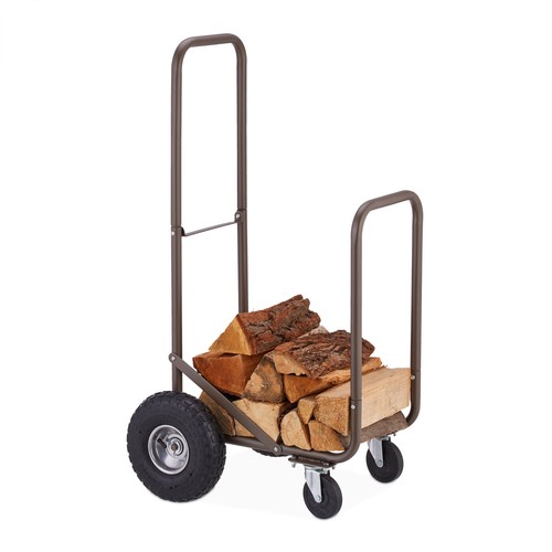 Firewood cart wood carrier - cart,