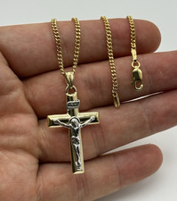 Solid 9ct Gold Large Inri