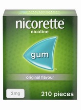 Nicorette Original Flavour Nicotine 2mg Gum - 210 Pieces - Exp 2027