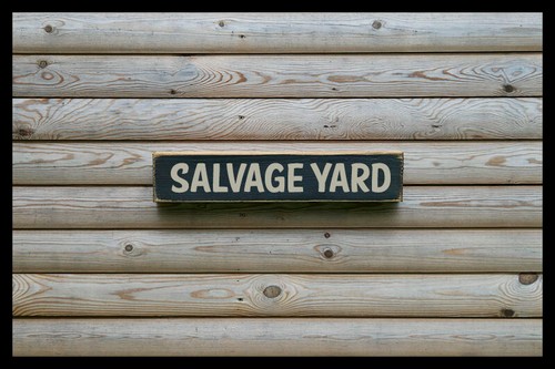 Salvage yard vintage style - yard,