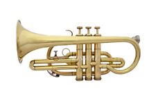 Bb CORNET BRASS FINISH  FREE