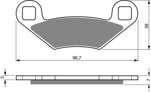 Goldfren brake pads - pads, for