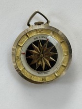 Lucerne Pendant Watch, Mechanical Movement, Working, For Parts Or Restoration 