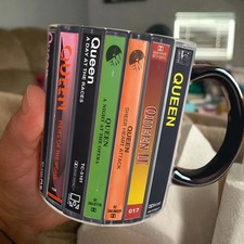 Queen Albums Cassette Retro Collection Accent Mug