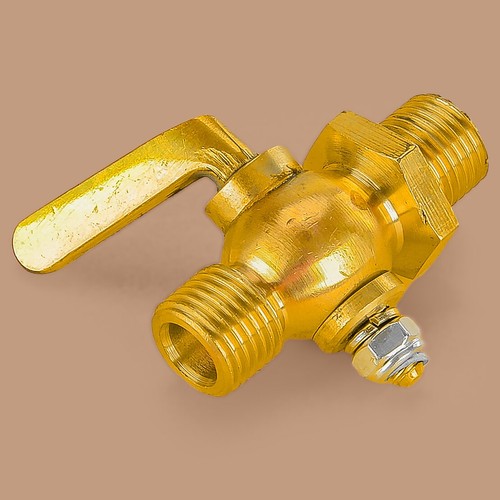 Brass petcock dn8 - brass,