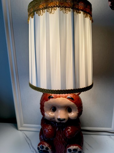Vintage teddy bear - bear, lamp