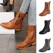 Ladies Womens Military Boots