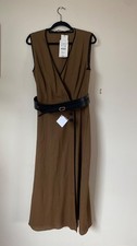 ZARA Brown Toffee Linen Blend