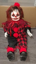 Large 24 inch OOAK Creepy Horror Boy Jester Clown Doll - 2 feet tall Halloween