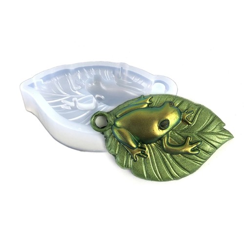 Keychain casting mold - casting, leaf
