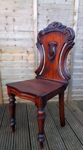 Antique mahogany shield back - mahogany,