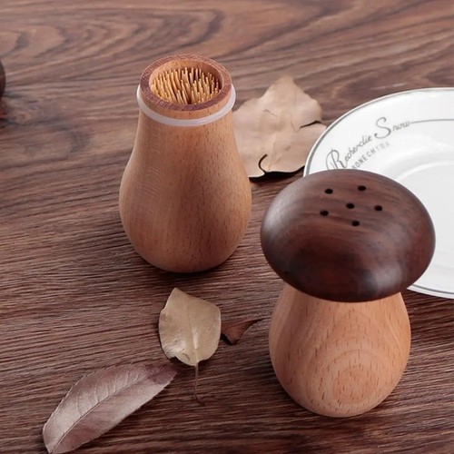1pc wooden toothpick box - wooden,