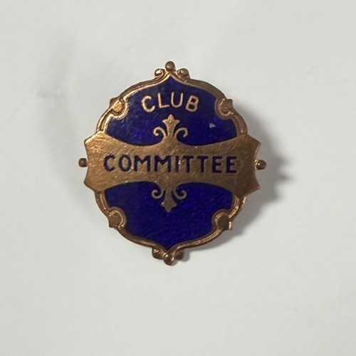 Vintage club committee enamel - vintage,