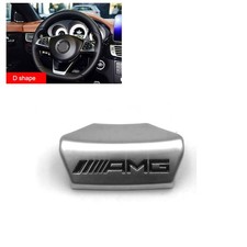 Mercedes AMG Logo Steering Wheel Mark D Shape Interior Badge Emblem New UK FG4