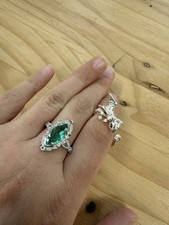Lot of 2 Silver Toned Rings
