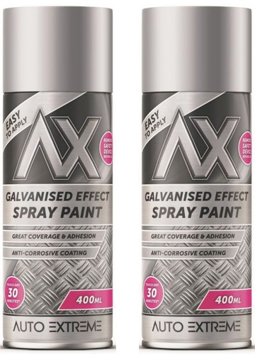 400ml galvanised effect - x,