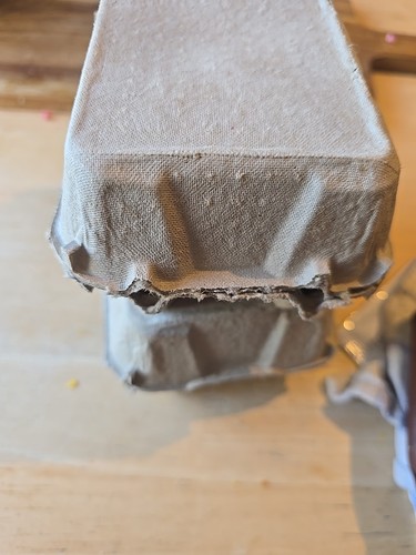 Packed polystyrene egg boxes - egg,