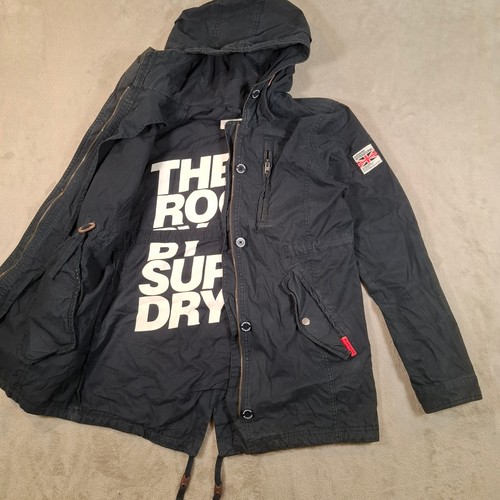 Superdry parka womens - womens, navy
